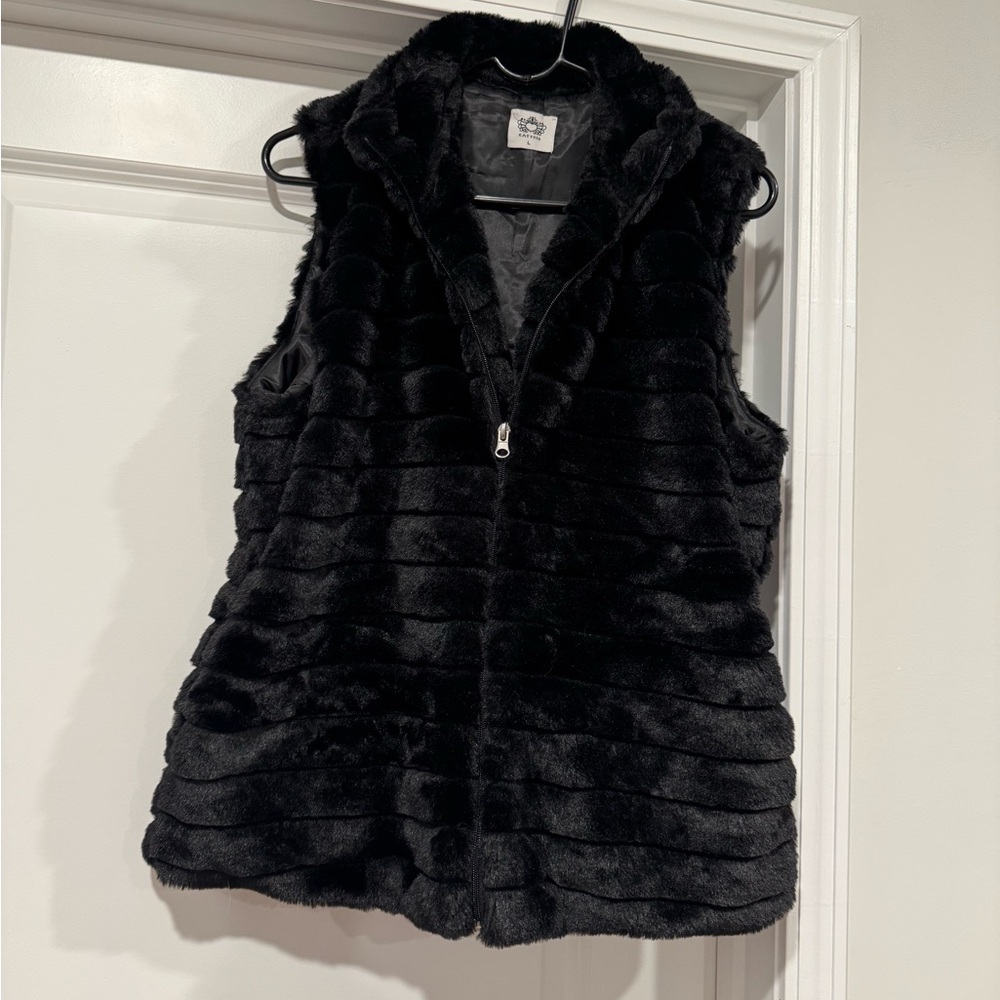 Faux Fur Vest from a local Boutique. Size L. Brand is Katydid.
